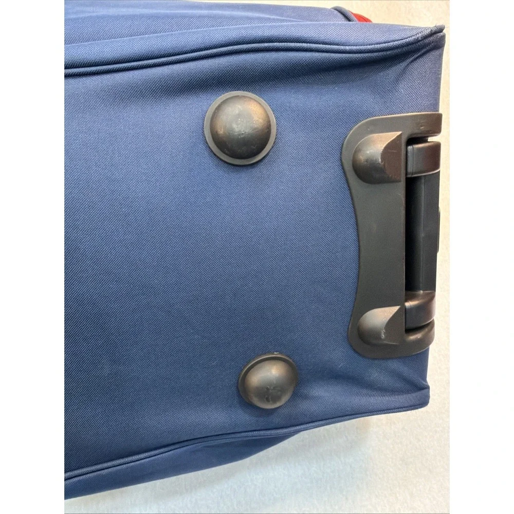 USPolo ASSN Red White And Blue Duffel‎ Bag With Wheels And Handle